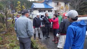 小山集落での現地指導の写真