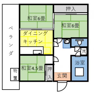 下小屋住宅間取り