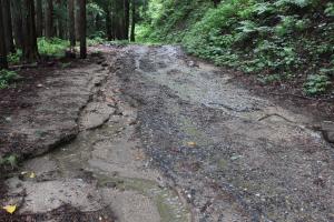 町道弥平四郎山荘線状況