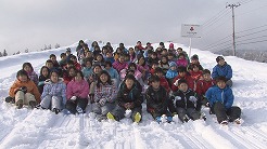 交流事業で再会した、いわき市立豊間小学校の5年生と西会津小学校の5年生